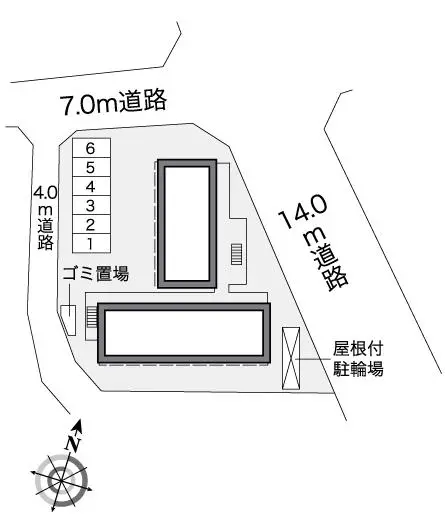 ★手数料０円★八王子市東浅川町　月極駐車場（LP）